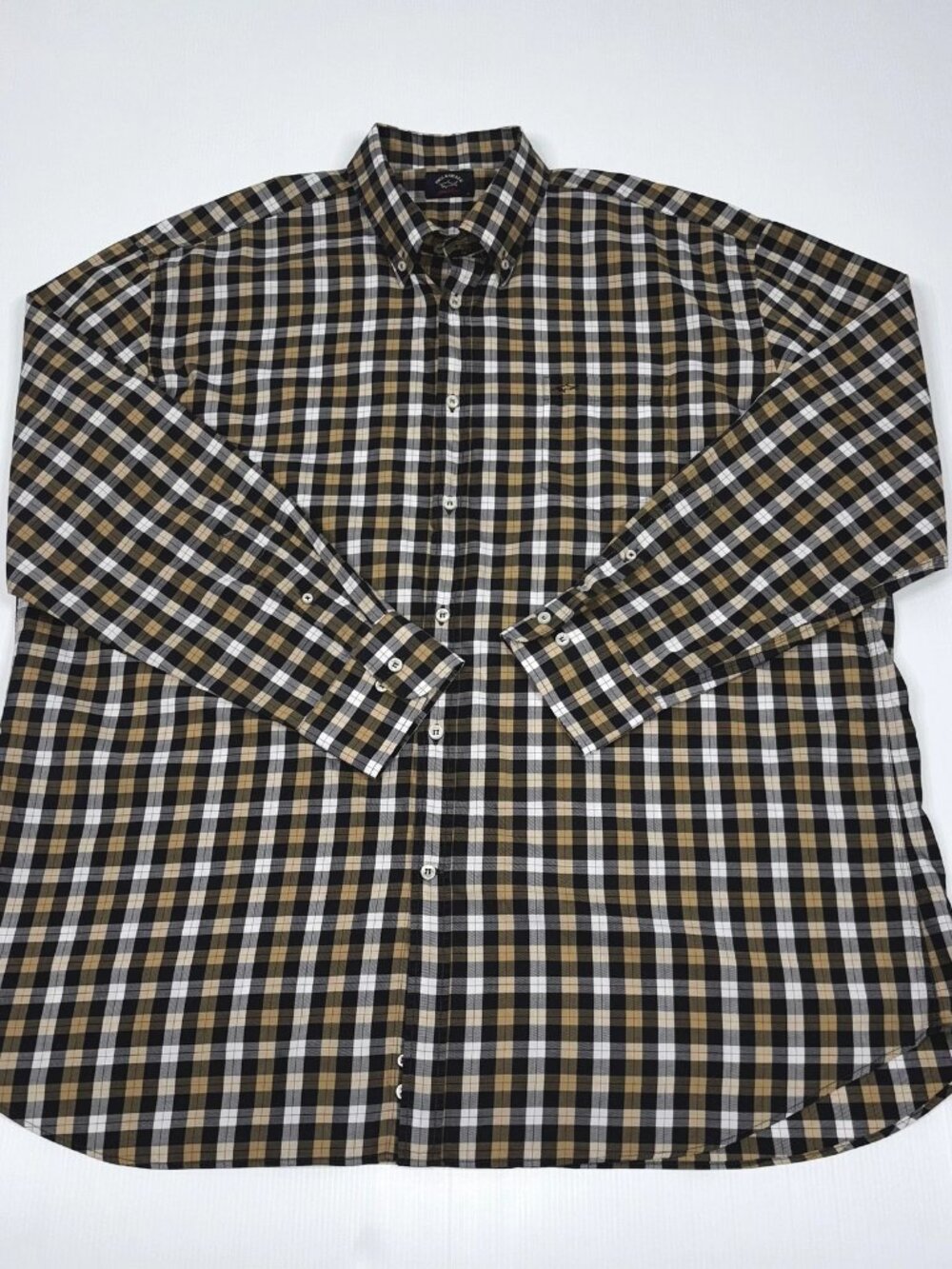 PAUL & SHARK men's long-sleeved plaid shirt XXL